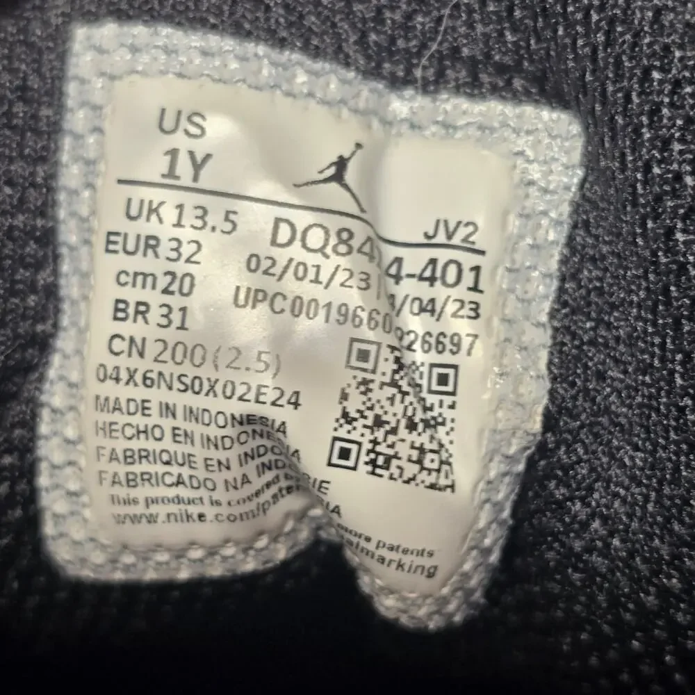 Nike Air Blue & Black Jordan 1 Mid Sneakers